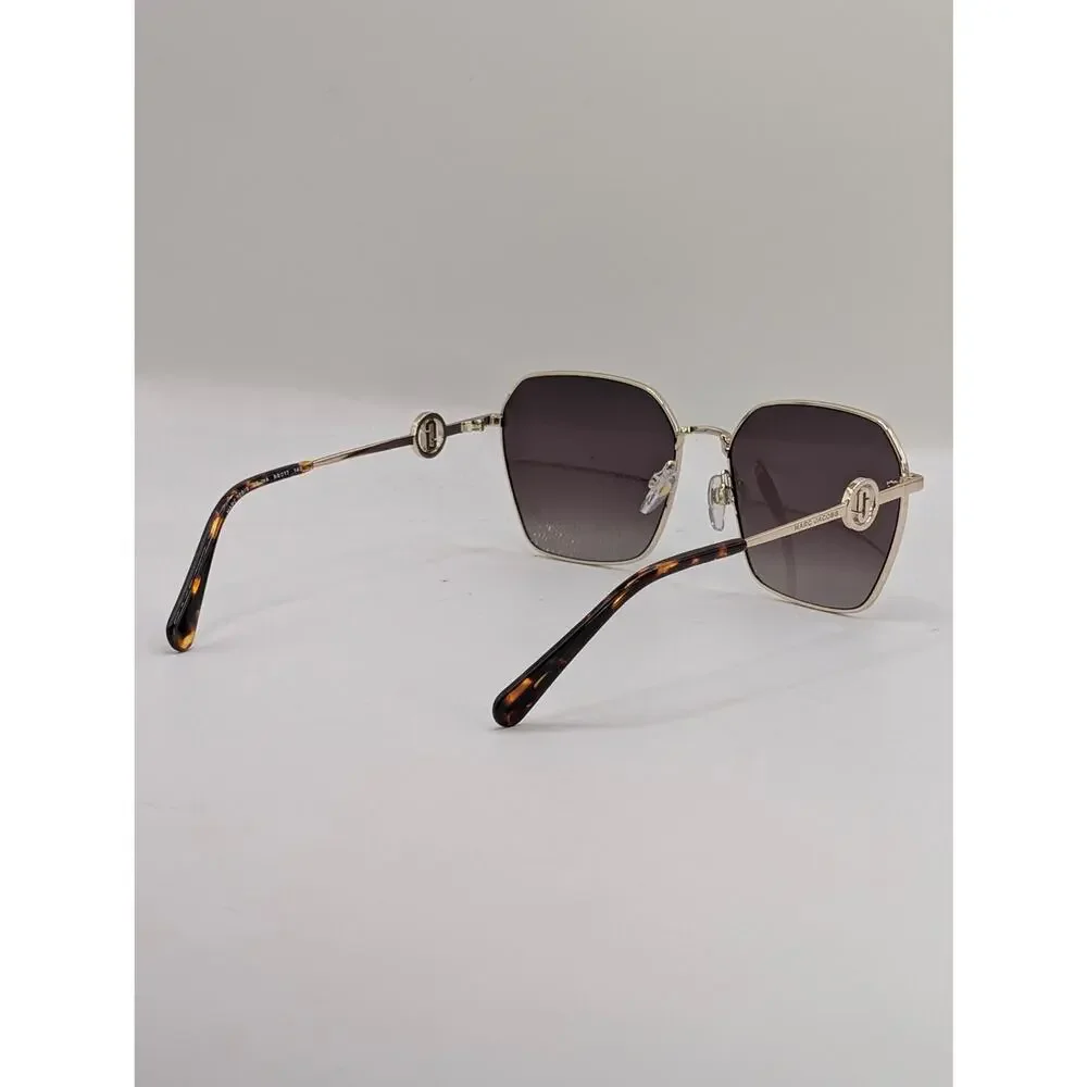 AUTH Marc Jacobs Square Frame Aviator Marc Icon – Tortoise & Gold – Brand New